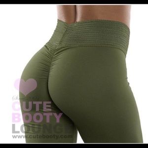 Cute Booty Lounge Basic Booty Legging in Military
